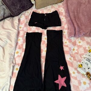 Extra short, flare set